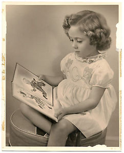 Girl reading 1940s