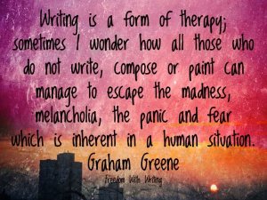 Writing is therapy